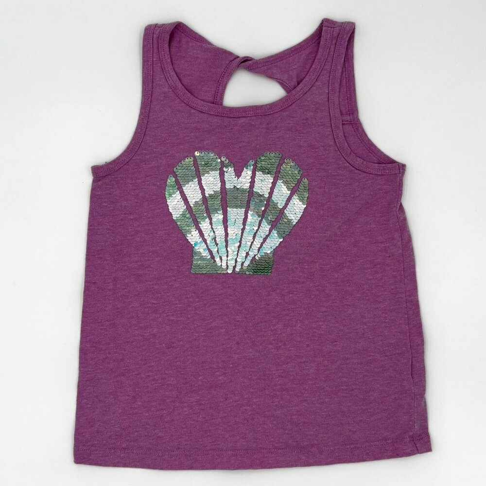 Cat & Jack Girls Flip Sequin Tank Top